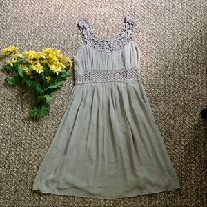 Y2K Forever 21 Flowy Gray Grecian Dress